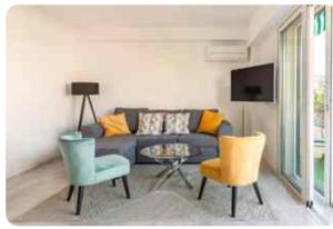 Posedenie v ubytovaní ETOILE Cosy 2 p, tout confort, 10 min Croisette