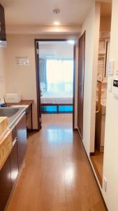 Kuchyň nebo kuchyňský kout v ubytování SkyHotel Ryogoku 駅徒歩4分