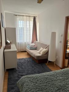 Ένα ή περισσότερα κρεβάτια σε δωμάτιο στο Apartament przy Sprzymierzeńców 8, Ustka