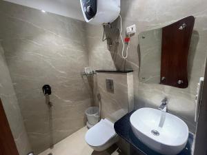 Koupelna v ubytování Hotel Hayat Inn