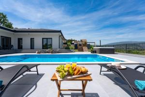 Bazén v ubytování Villa Dalmatia with Sauna, Hot tub, Heated pool nebo v jeho okolí