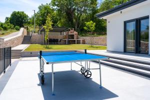 Stolní tenis v ubytování Villa Dalmatia with Sauna, Hot tub, Heated pool nebo okolí