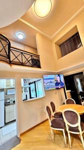 Kuchyňa alebo kuchynka v ubytovaní Flat Apart hotel c/dois quartos em Moema SP