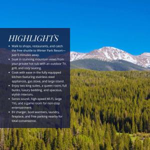 a sign for the high uintas wilderness with mountains in the background at Gather & Glow in Winter Park +77 photos
