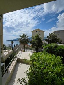 a view from the balcony of a building at Meridian Hotel in Budva