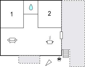 Půdorys ubytování Apartment Stari Put V