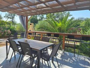 Balkón nebo terasa v ubytování Holiday home Laura