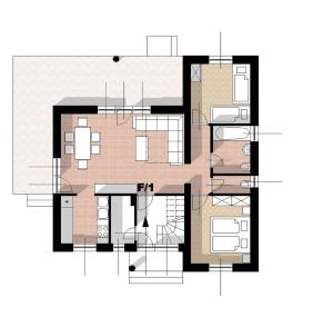 Plán poschodí v ubytovaní Apartment in Balatonlelle 19093
