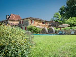 Zahrada ubytování Petit gite Saint Martin le Redon