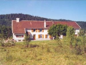 a large house in the middle of a field at Gîte paisible avec terrasse et WIFI, proche de Gérardmer - 2 chambres, animaux acceptés - FR-1-589-216 in Liézey