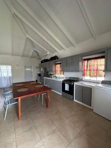 Η κουζίνα ή μικρή κουζίνα στο House Case en Bas Gros Islet