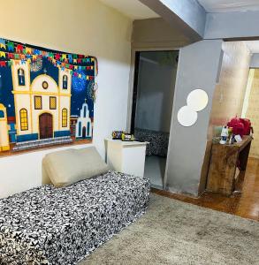 Postel nebo postele na pokoji v ubytování Apartamento diária São João