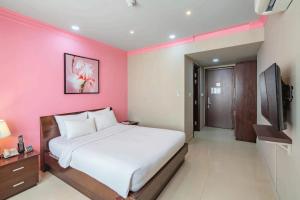TV a/nebo společenská místnost v ubytování La Serena Hotel & Apartment