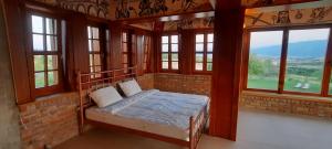 Postel nebo postele na pokoji v ubytování Macedonium Luxury Villa with big pool & Jakuzzi + 37 fotografií