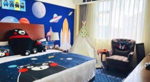 Argyle International Airport Hotel Shanghai客房内的一张或多张床位