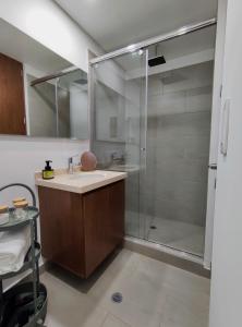 Kamar mandi di Apartamento Moderno Centro Internacional 2 Ambientes