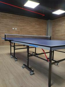 Fasilitas tenis meja di Apartamento Moderno Centro Internacional 2 Ambientes