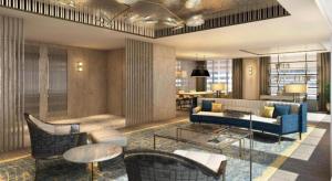 Uma área de estar em The Landmark Mandarin Oriental Hong Kong