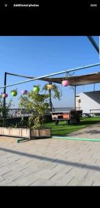 a group of ping pong balls in the air at Natt homes near jkia in Nairobi