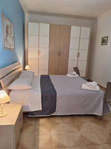 Postel nebo postele na pokoji v ubytování Petraleuka
