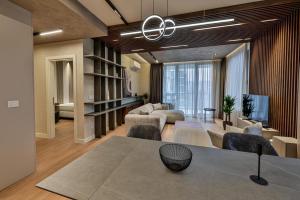 Χώρος καθιστικού στο Belgrade Waterfront - Art Apartments