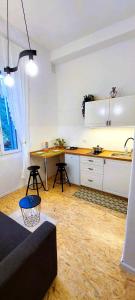 Kuchyň nebo kuchyňský kout v ubytování Apartment Katica