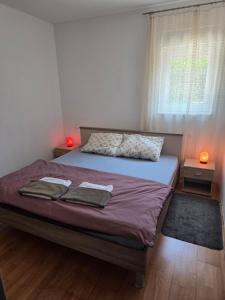 Postel nebo postele na pokoji v ubytování Medo