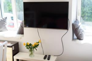 Telewizja i/lub zestaw kina domowego w obiekcie Vienna City Apartment Kempelengasse