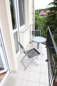 Balkón alebo terasa v ubytovaní Balm Apartman