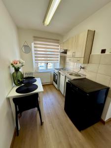 Kuchyň nebo kuchyňský kout v ubytování ApartmanZ