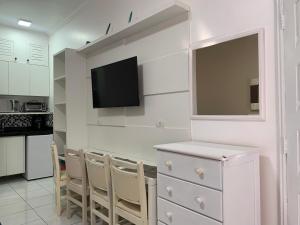Kuchyň nebo kuchyňský kout v ubytování AMARÍLIS RIVIERA-Studio 111