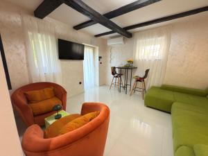 TV a/nebo společenská místnost v ubytování Studio apartman Boogie