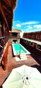 Bazén v ubytování Holbox Isla Bonita nebo v jeho okolí