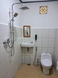 Koupelna v ubytování Lonthar B&B