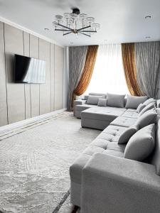 Χώρος καθιστικού στο Tumar Apartments