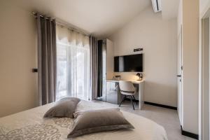 Ένα ή περισσότερα κρεβάτια σε δωμάτιο στο Guesthouse Rooms Split