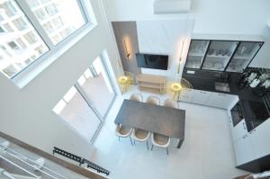 Ruang duduk di Perła Mórz Apartament 75