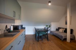 Kuchyň nebo kuchyňský kout v ubytování Apartman Beranek Sumava