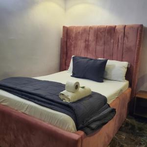 Ένα ή περισσότερα κρεβάτια σε δωμάτιο στο WELTONS Apartment BABA YUSUF