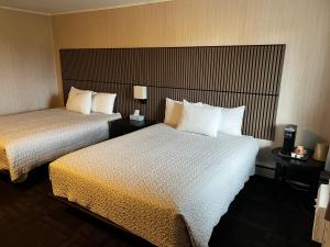 Postel nebo postele na pokoji v ubytování Hotel Moncton