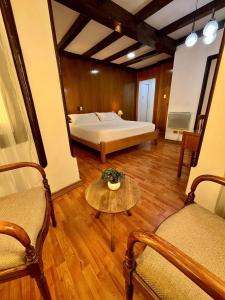 Postel nebo postele na pokoji v ubytování Hotel Vegas