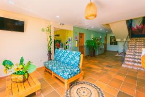 TV a/nebo společenská místnost v ubytování Hotel Bambu Guatape
