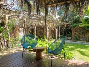 Um jardim em Vila do Junco