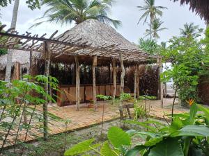Um jardim em Vila do Junco