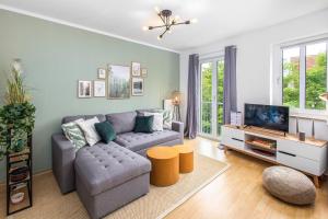 Μια τηλεόραση ή/και κέντρο ψυχαγωγίας στο Deluxe-Apartment I Balkon I Tiefgarage I WLAN