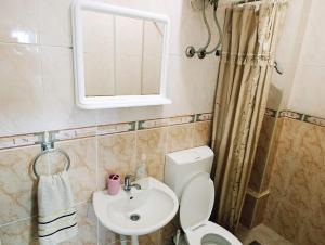 Ένα μπάνιο στο Aparments Plaza