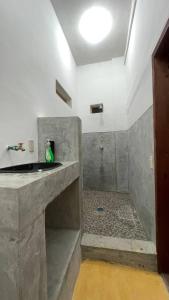 Koupelna v ubytování Casa Ícaro