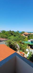 a view of the ocean from the roof of a house at Lux Maisonette in Chernomorets