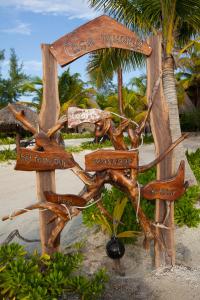 Zahrada ubytování Casa Iguana Holbox - Beachfront Hotel