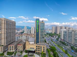 义乌景观或在酒店看到的城市景观